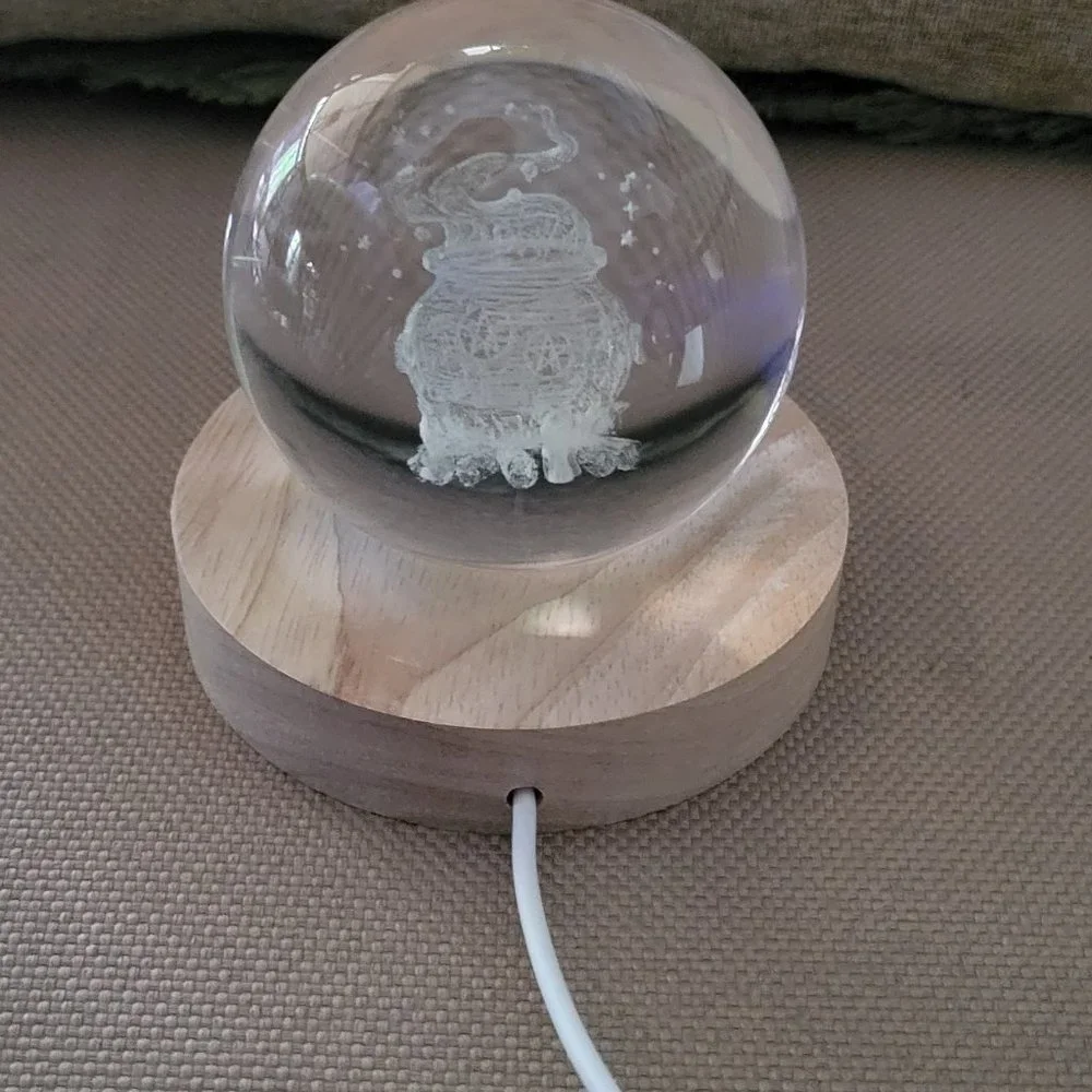 Magic Cauldron Engraved LED Light